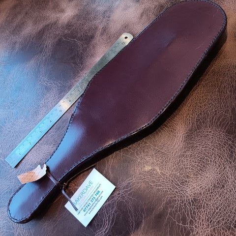 Massive Black and Burgundy Leather Paddle