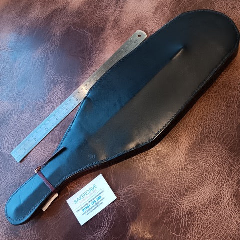 Massive Black and Burgundy Leather Paddle