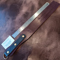 Glossy Maroon Leather 2 sided Strap or Tawse