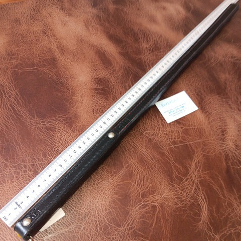 Wicked Long Black Cane Style Leather Strap