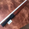 Long and Heavy Sword Style Brown Leather Strap