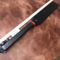 Large Glossy Black Embossed Leather Strap