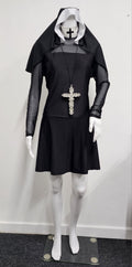 Nun Knee Length Dress Costume