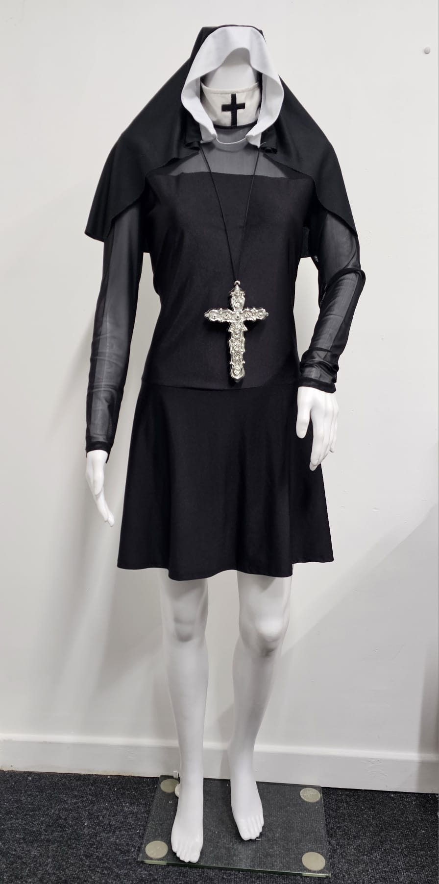 Nun Knee Length Dress Costume