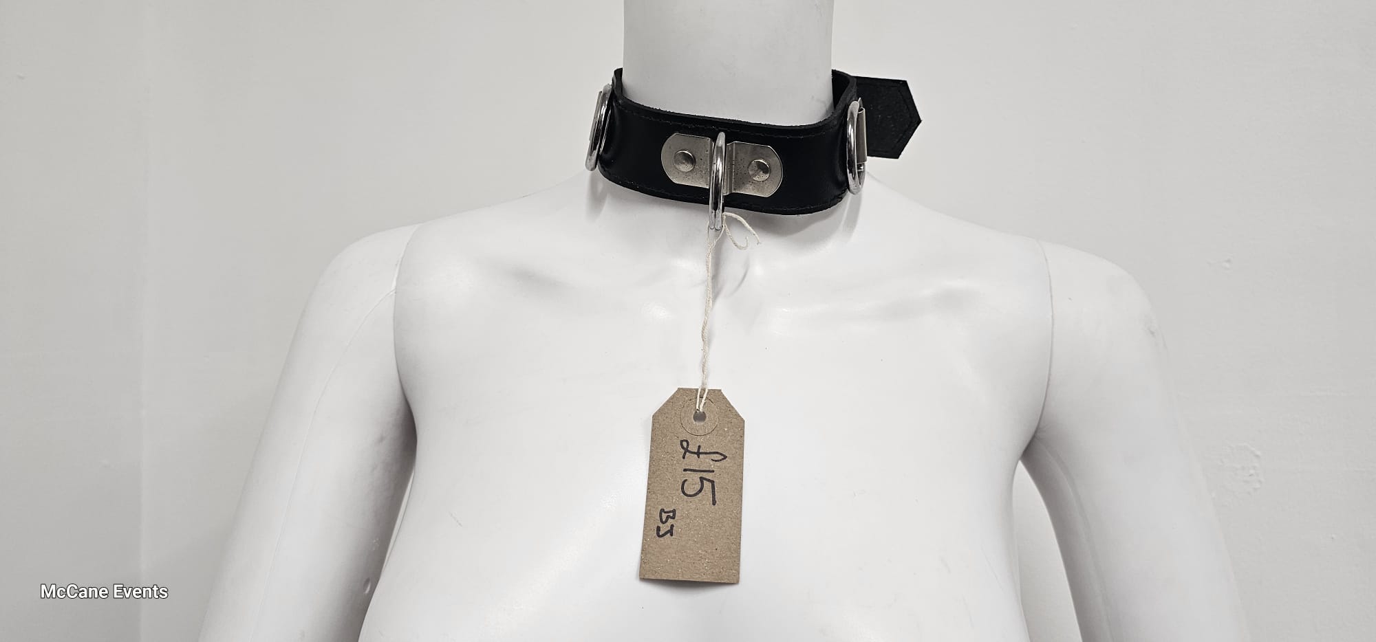 Leather 3D clip collar
