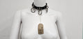 Leather Triple O clip collar