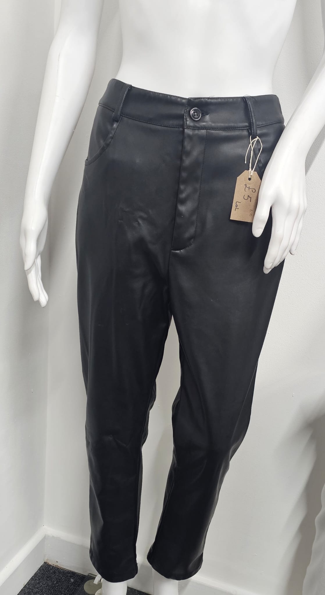 Black PVC Trousers