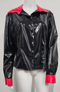 Red and black PVC shirt