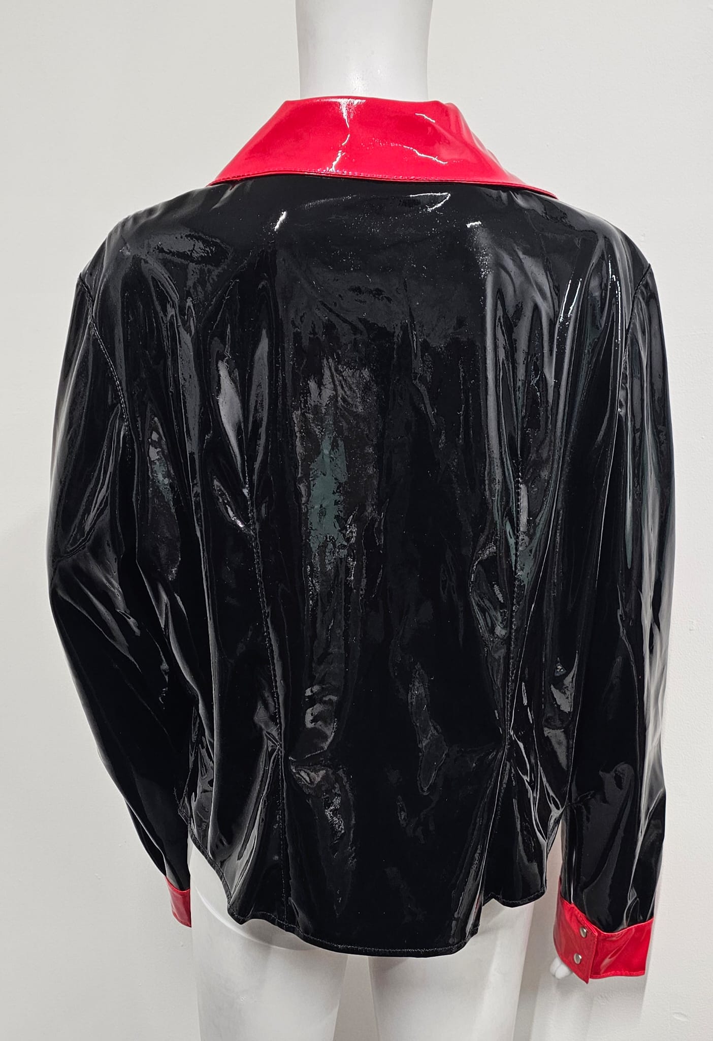 Red and black PVC shirt