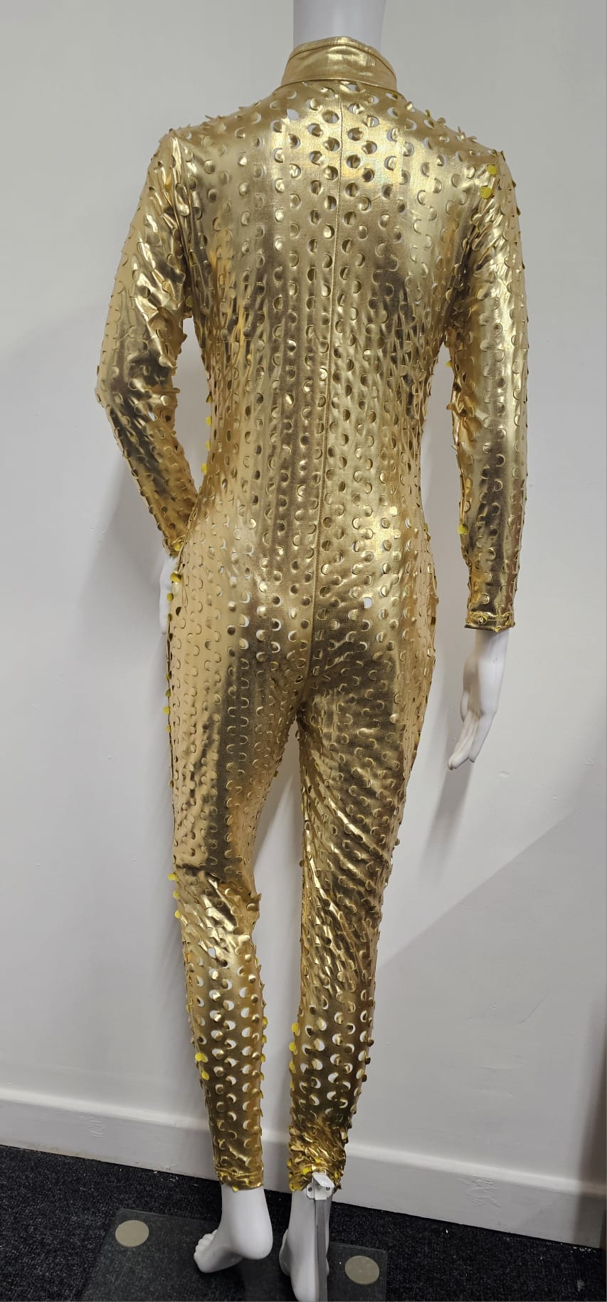 Gold catsuit