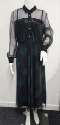 Black and Green Dress