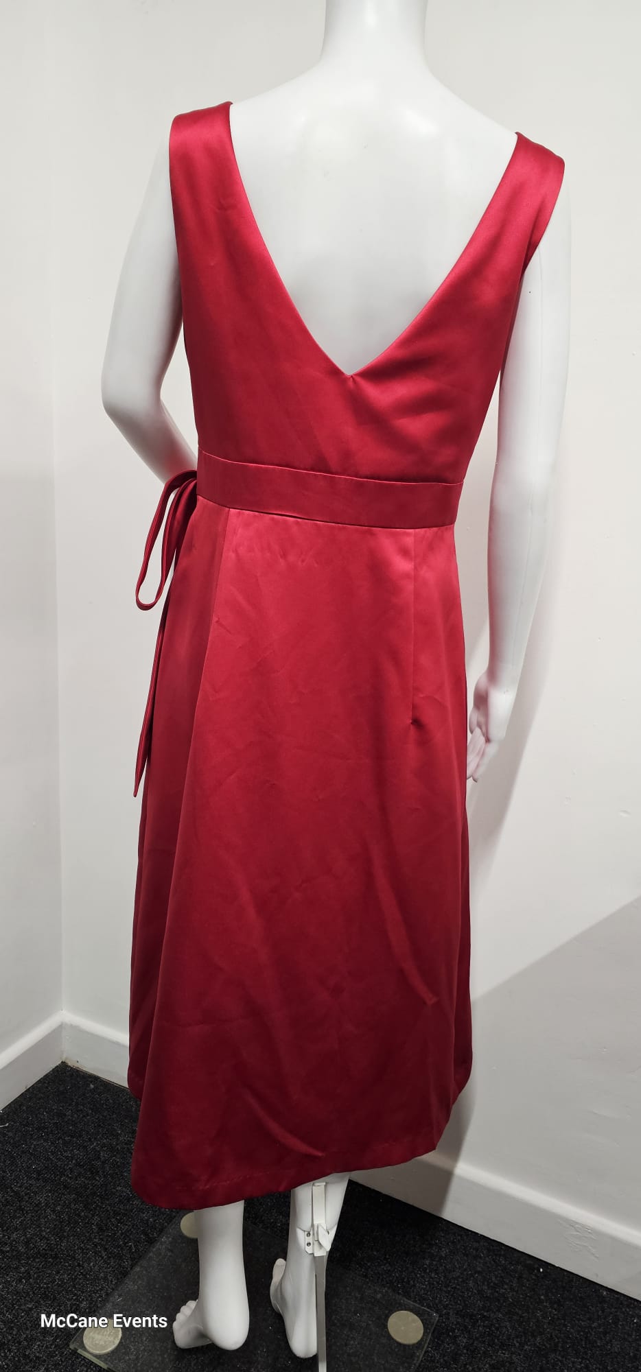 Red Dessy Collection Dress Sample Edition