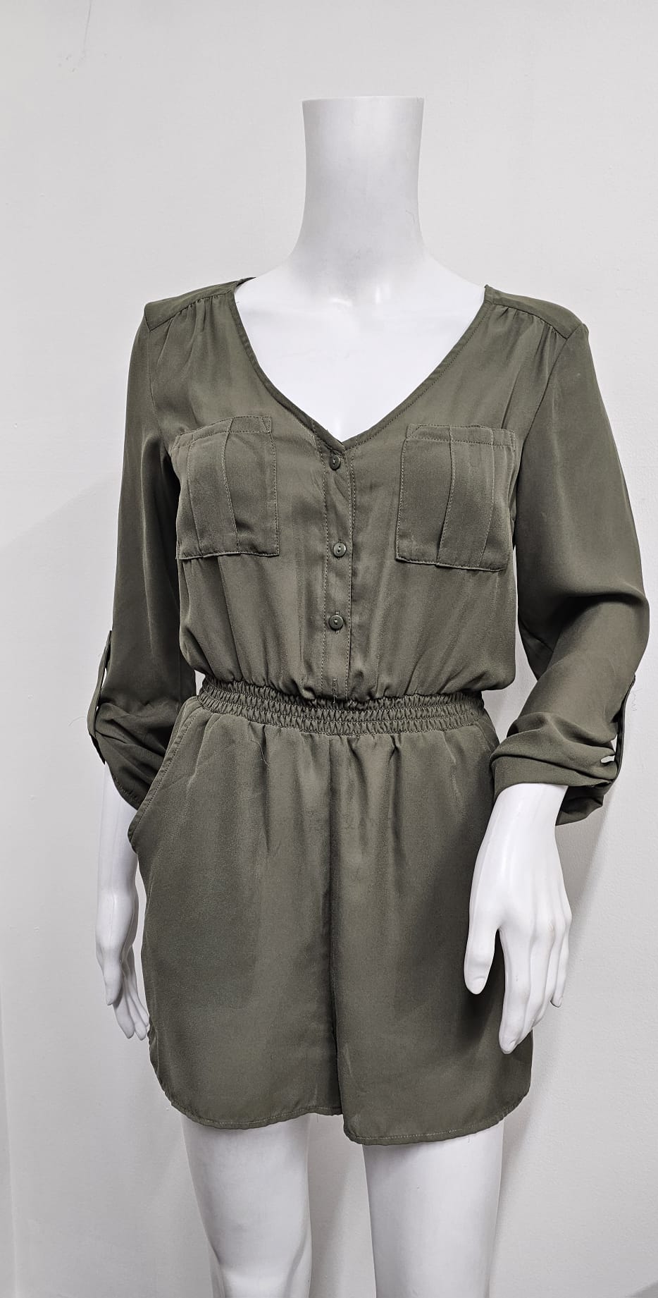 Green Divided Romper