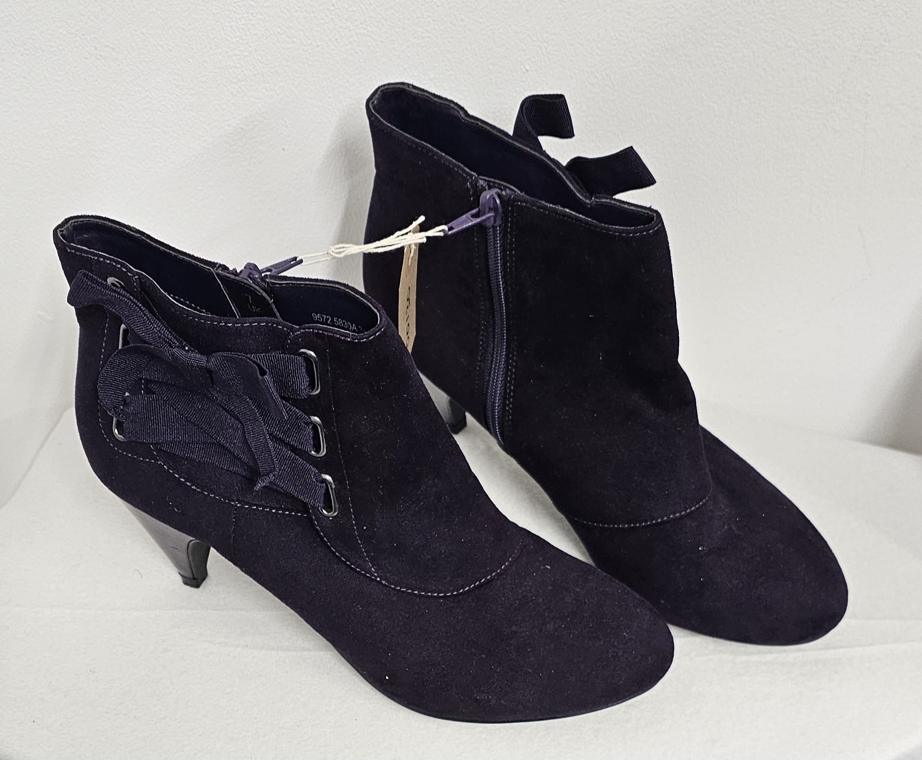 Purple Suede Boots