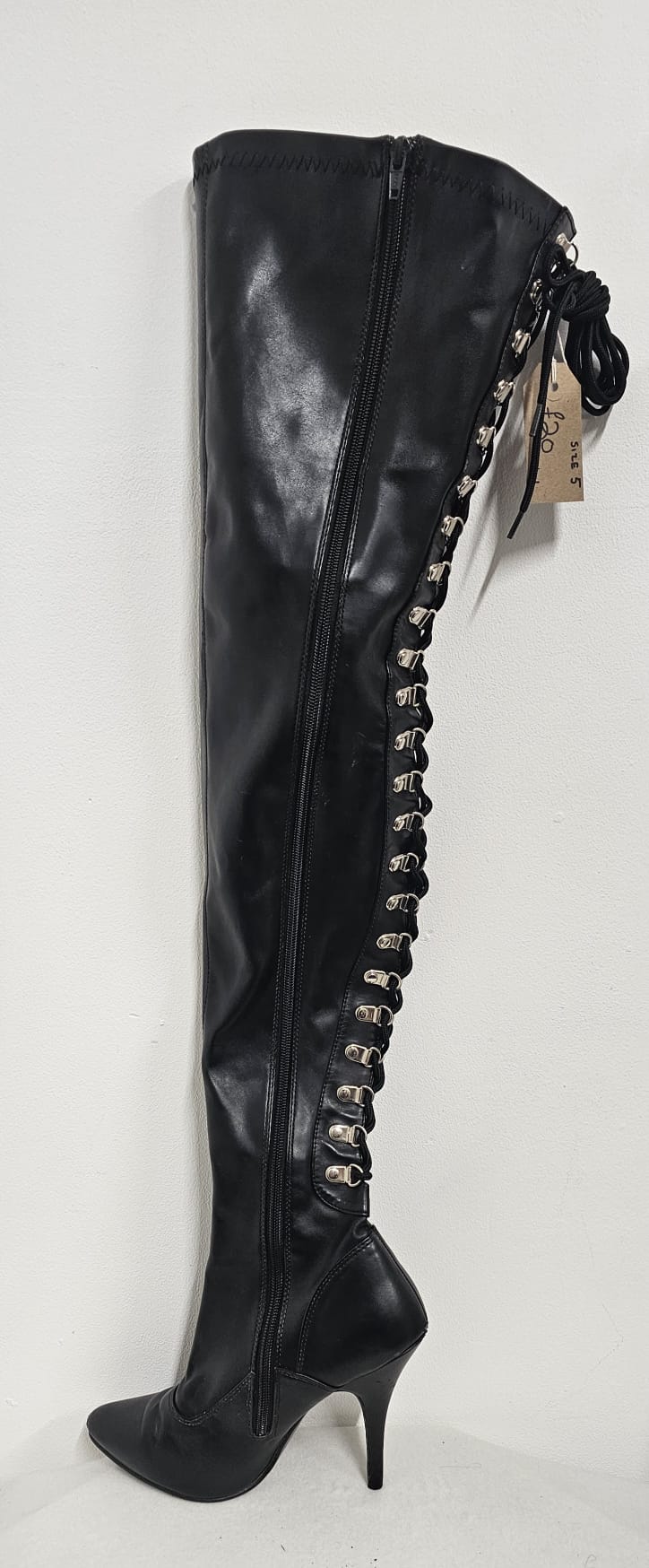 Black thigh-high Boots