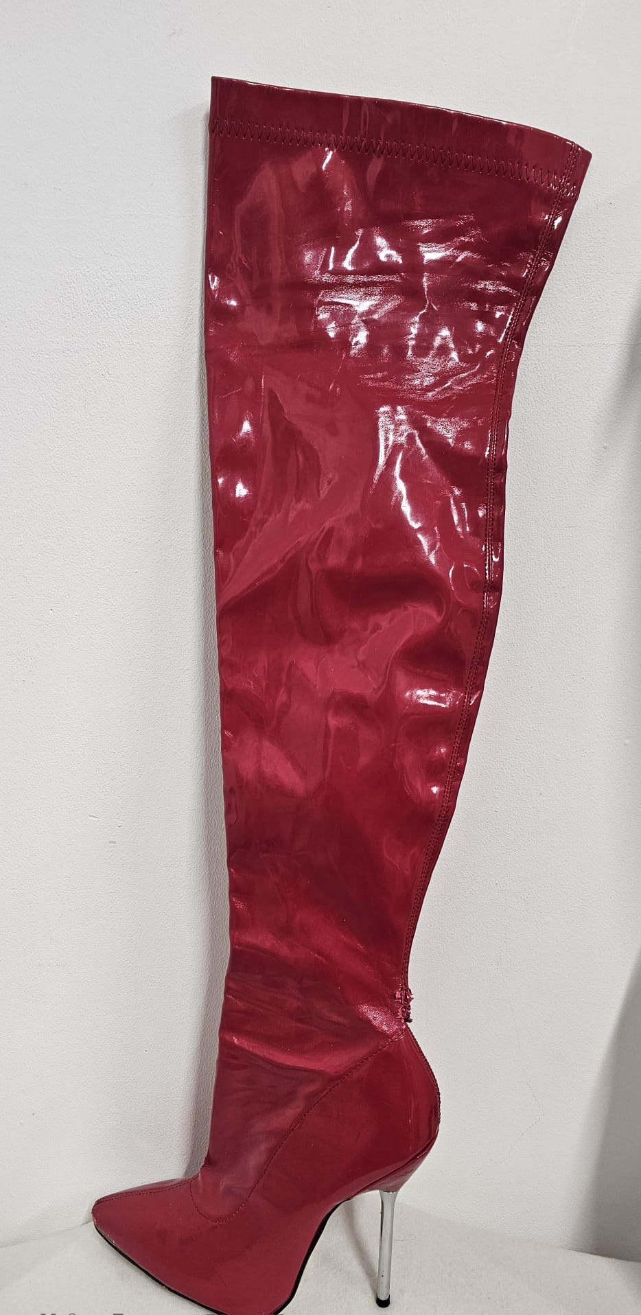 Red thigh-high Boots
