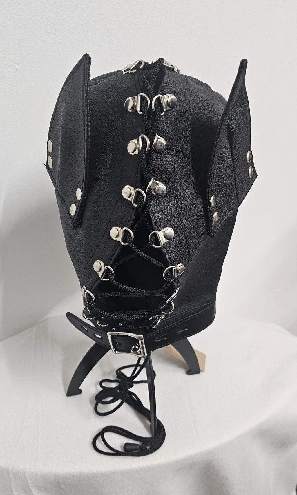 Faux leather Dog Hood