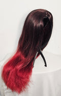 medium length red and brown wig