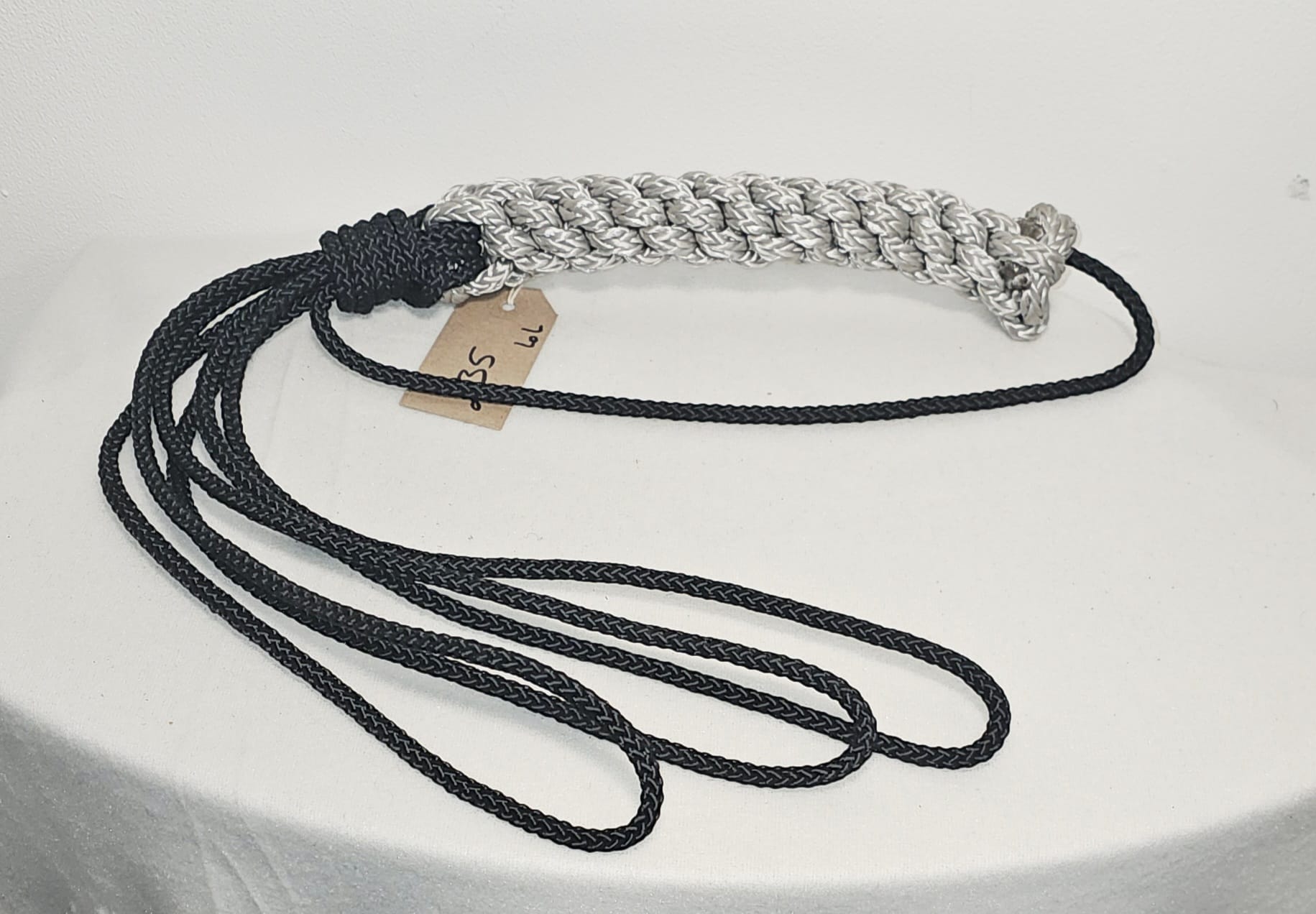 Silver-Black flogger