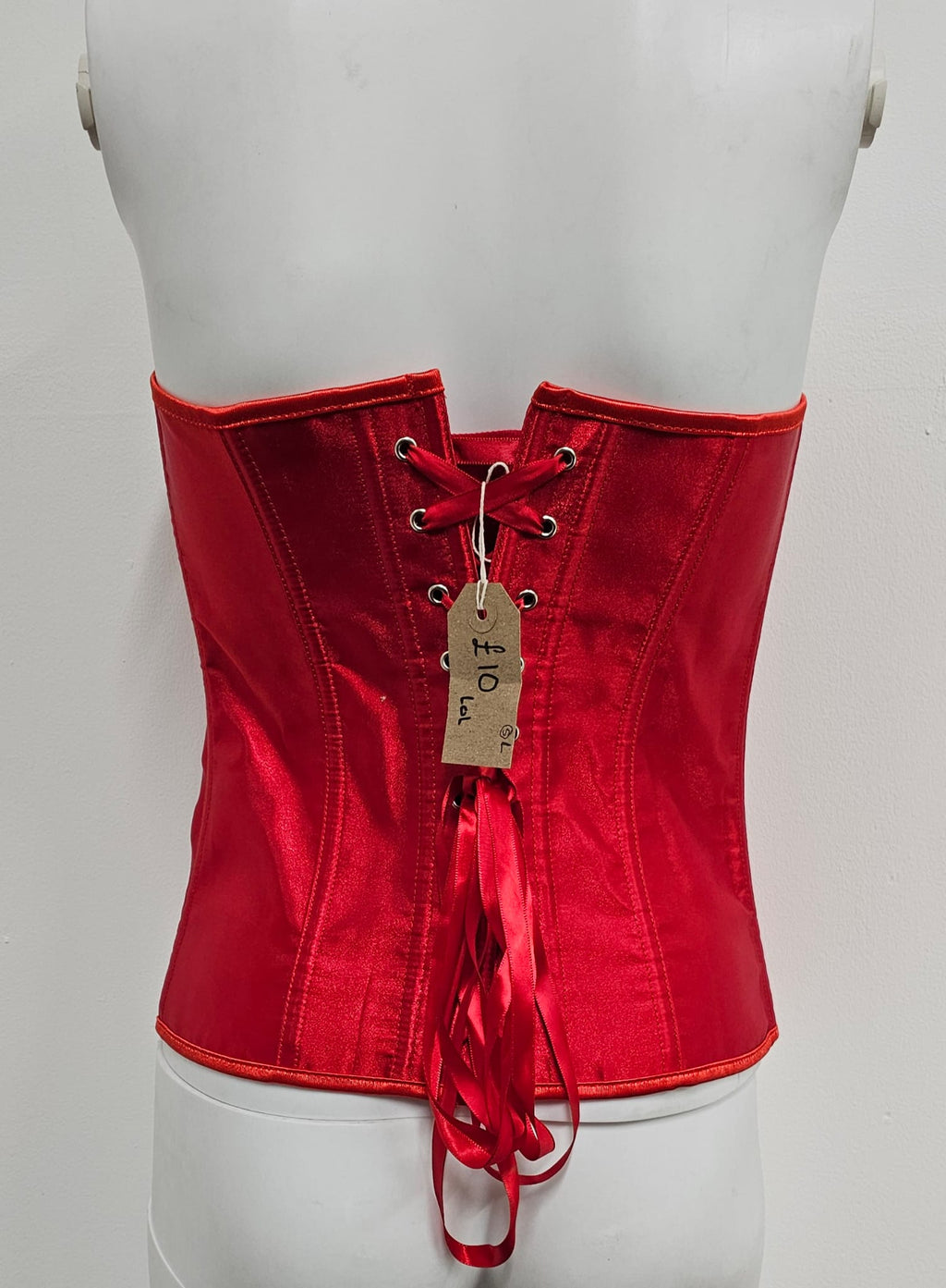 Solid Red Corset