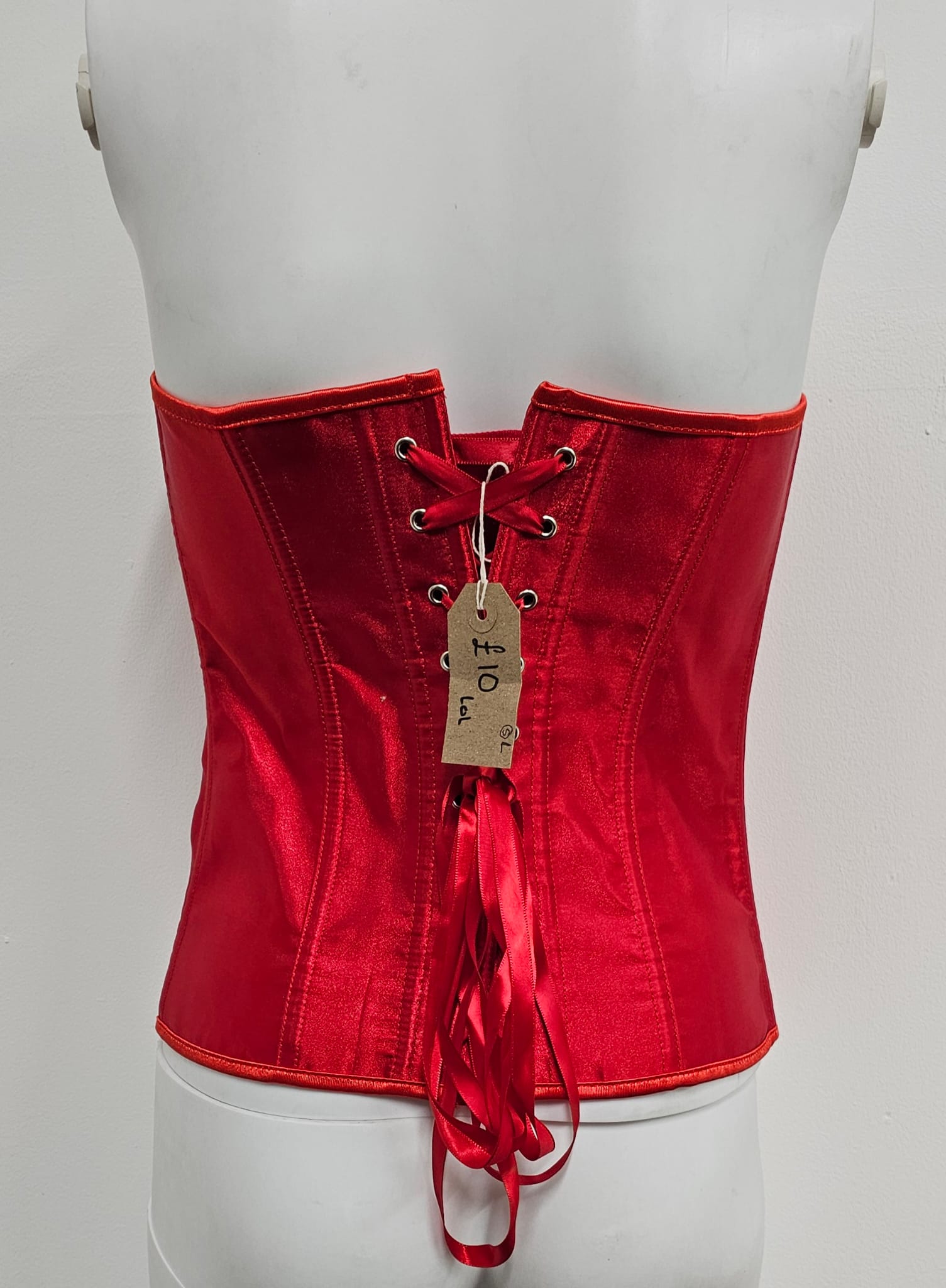 Solid Red Corset