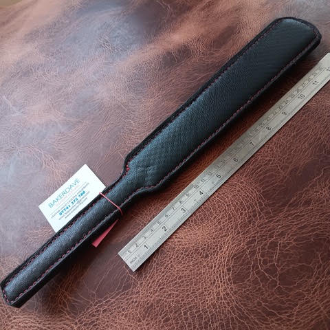 Double Sided Black Leather Strap